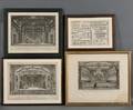 Musical and Theater Prints Four Framed