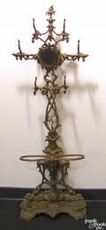 Victorian cast iron hall tree