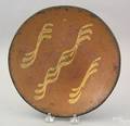 Redware pie plate 19th c