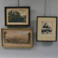 Three Framed Prints Malte Sterner Canadian 19031952 Chateau Frontenac Quebec