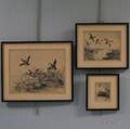 Roland Clark American 18741957 Three Sporting Etchings Teal Rising and Two Additional Etchings of Ducks in Flight