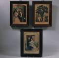 Three Framed Currier  Ives Small Folio Lithographs