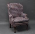 Queen Annestyle Mahogany Wing Chair