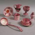 Group of Pink Lustre Tableware