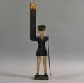 Painted Wood and Sheet Iron Policeman Whirligig