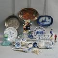 Group of Glass Porcelain and Ceramic Items