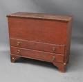 Federal Redpainted Pine Twodrawer Blanket Chest