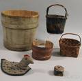 Group of Buckets and Baskets
