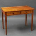 Country Federalstyle Tiger Maple Twodrawer Table