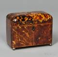 Tortoiseshell Veneer Tea Caddy
