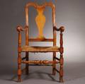 Country Queen Anne Maple Armchair