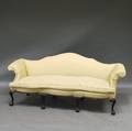 Chippendalestyle Mahogany Camelback Sofa