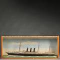 Painted Diorama of the Steamship PARIS