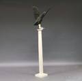Molded Copper Eagle Weathervane with Columnar Stand
