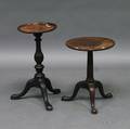 Two Queen Anne Mahogany Dishtop Stands