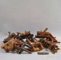 Approximately Fourteen Wood Molding Planes