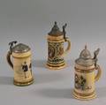Three German Stoneware Steins