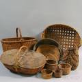 Ten Woven Splint Baskets