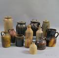 Thirteen Stoneware Vessels