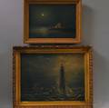 Two Marine Views William Frederick Paskell American 18661951 Minots Light