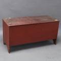Country Redpainted Sixboard Blanket Chest