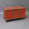 Redpainted Sixboard Blanket Chest