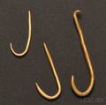 Three Tolita Gold Fishhooks