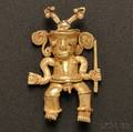 Central American Gold Warrior Pendant