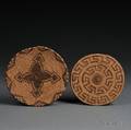 Two Southwest Coiled Basketry Plaques