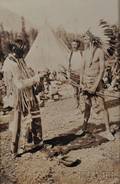 Two Framed Photographs of Blackfoot Chief Two Guns White Calf