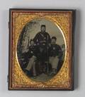 Tintype Group of Three Soldiers