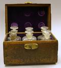 Leather Traveling Medicine Chest