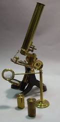 LacqueredBrass Compound Microscope by Newton