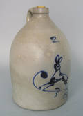 Two gallon stoneware jug 19th c