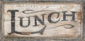 Painted Lunch trade sign early  20th c