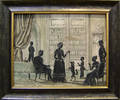 New York watercolor and cut paper silhouette dated 1846