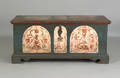Pennsylvania painted pine dower chest late 18th c