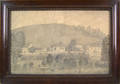 Pennsylvania graphite farm scene late 19th c