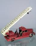 Tin Clockwork Aerial Fire Truck