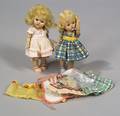 Two Strung Hard Plastic Vogue Ginny Dolls