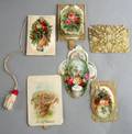 Four Small Mechanical and One Foldout Early Victorian Valentines
