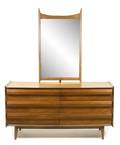 Lane Mid Century Modern 6 Drawer Dresser  Mirror
