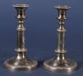 Pair of Regency Sheffield Plate Telescoping Candlesticks