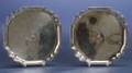 Harlequin Pair of Silver Salvers