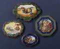 Four Continental Silver and Enamel Compacts