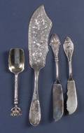 Four American Sterling Flatware Servers