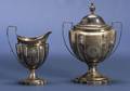 Baltimore Federal Silver Cream Jug and Covered Sugar Set