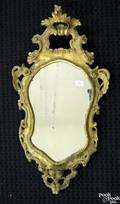 Carved giltwood mirror
