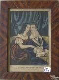 N Currier colored lithograph titled Byron and Marianna