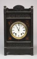 Eastlake Ebonized and Inlaid Seth Thomas Mantel Clock